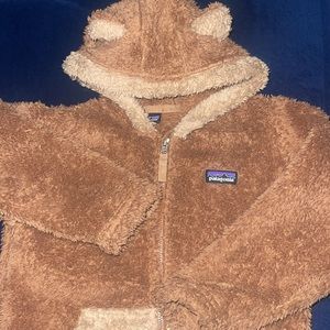 Toddler Patagonia bear fleece jacket